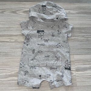 ⭐Carter’s Baby Boy Hooded Summer Romper 3M⭐